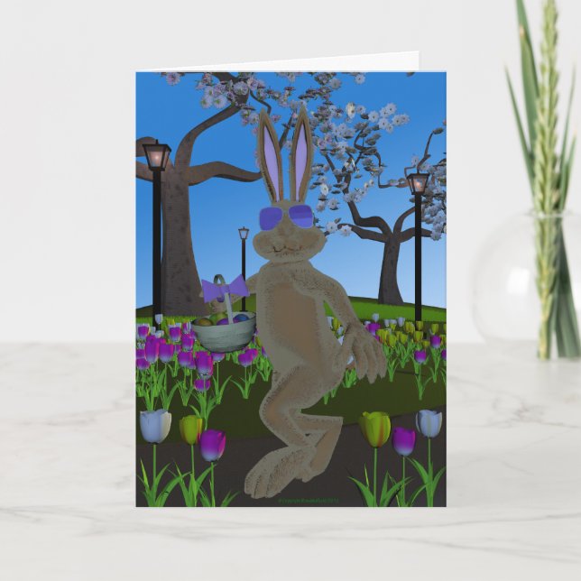 Easter Rabbit Holiday Card (Front)