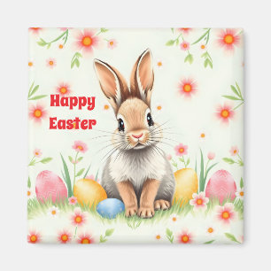 Easter Rabbit Holiday Modern Collection Magnet