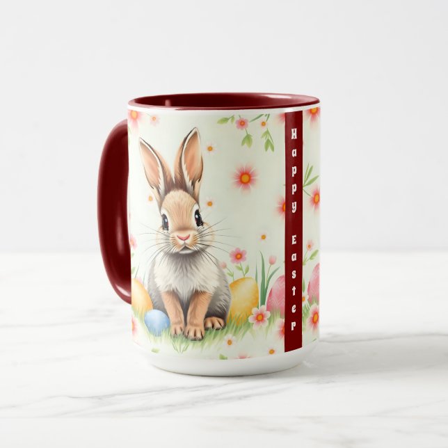 Easter Rabbit Holiday Modern Collection Mug (Front Left)