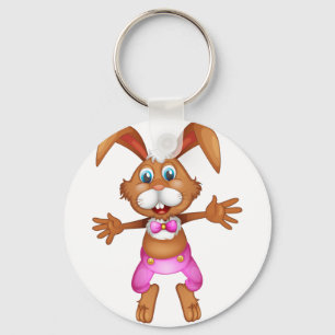 Easter Rabbit Key Ring