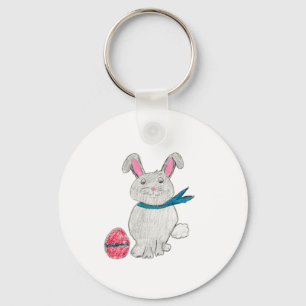 Easter Rabbit Key Ring