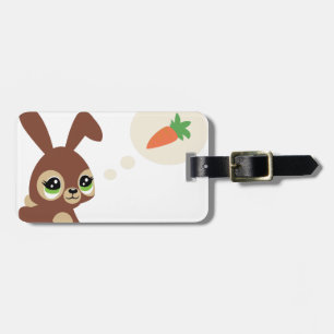 easter rabbit luggage tag