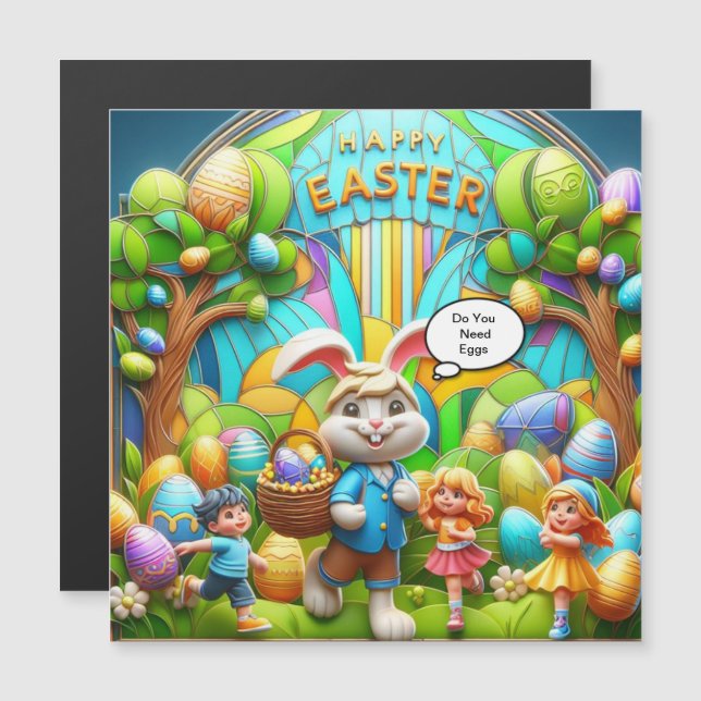 Easter rabbit magical land (Front/Back)