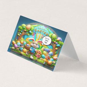 Easter rabbit magical land