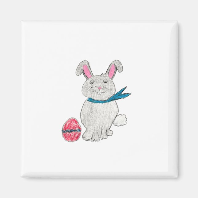 Easter Rabbit Magnet (Front)