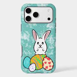 Easter Rabbit on Easter Eggs