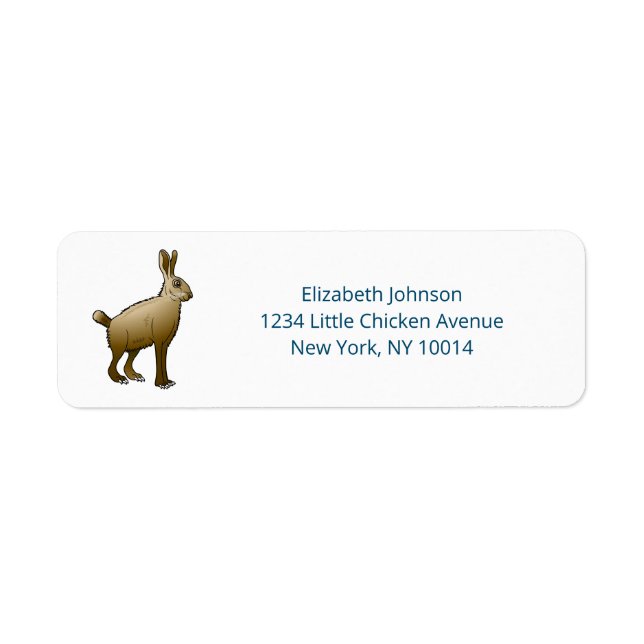 Easter Rabbit Return Address Label (Front)