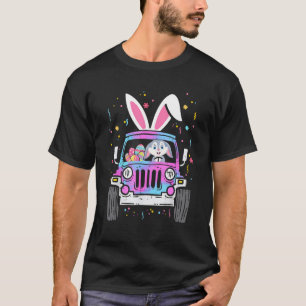 Easter Rabbit Riding Monster Truck Boys Girls Tod T-Shirt