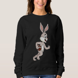 Easter Rabbit Running With A Football Funny Boys G Sweatshirt