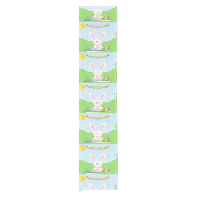 Easter rabbit short table runner (Front)