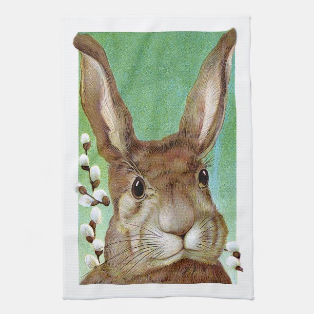 Easter Rabbit Tea Towel (Vertical)