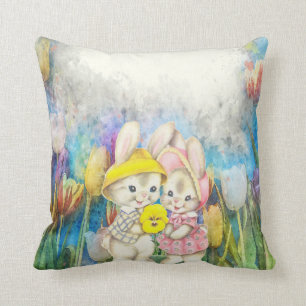 Easter Rabbits Cushion