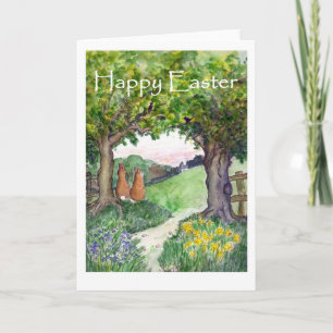 Easter Rabbits Greeting Card
