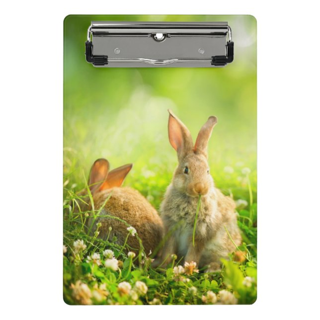 Easter Rabbits Mini Clipboard (Front)
