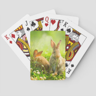Easter Rabbits Playing Cards