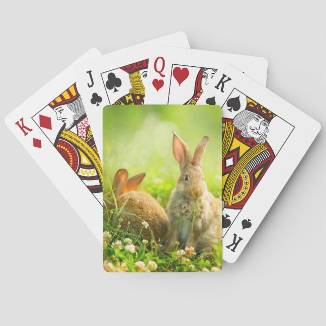 Easter Rabbits Playing Cards (Back)