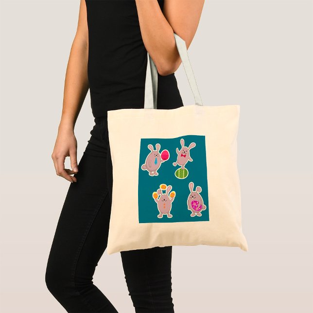 Easter Rabbits Tote Bag (Creator Uploaded)