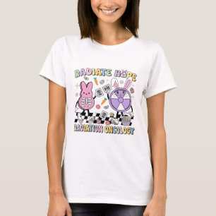 Easter Radiate Hope Radiation Oncology Nurse Xray T-Shirt