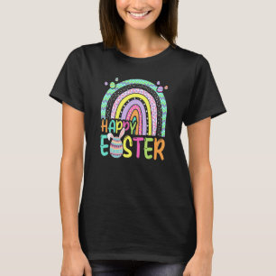 Easter Rainbow Bunny Easter Rabbit Egg Hunting Bas T-Shirt