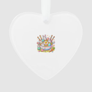 Easter Ramen Cats Cute Anime Happy Easter Day Wome Ornament