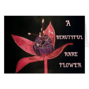 EASTER RARE FLOWER RARE PERSON card