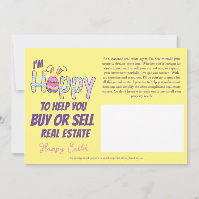 Easter Real Estate Business Card Mailer (Front)