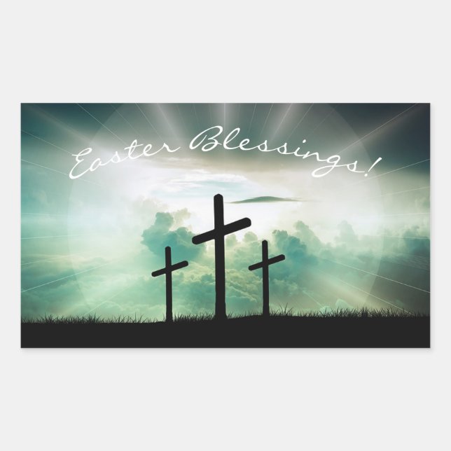 Easter Rectangular Sticker (Front)
