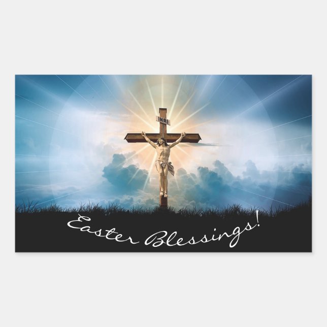 Easter Rectangular Sticker (Front)