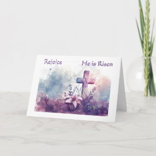 Easter Rejoice He Is Risen Card