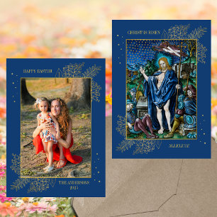 Easter Religious Christian Catholic Family Photo Holiday Card