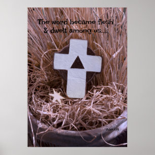 Easter Religious Christian "the Word became flesh Poster