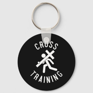Easter Religious Fun Christian Cross Training Gift Key Ring