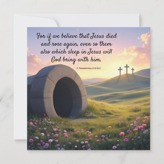 Easter Religious Holiday Card (Front)