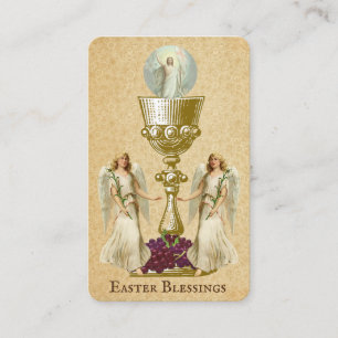 Easter Religious Paschal Prayer Holy Card