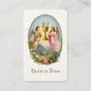 Easter Religious Paschal Prayer Holy Card
