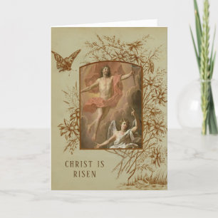 Easter Religious Resurrection Blessings Prayer Holiday Card