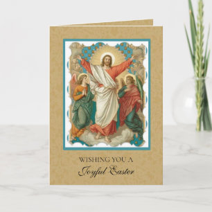 Easter Religious Resurrection Jesus Christian Holiday Card