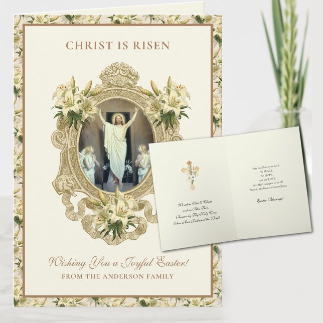 Easter Religious Resurrection Jesus Christian Holiday Card (Creator Uploaded)