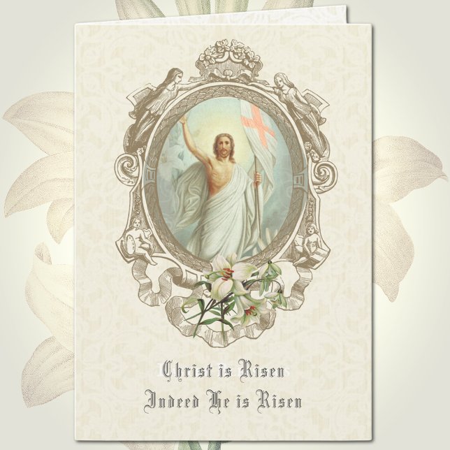 Easter Religious Resurrection Jesus Prayer Holiday Card (Creator Uploaded)