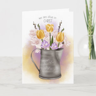 Easter Religious We are Alive in Christ Card