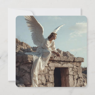 Easter Resurrection Angel Greetings Card