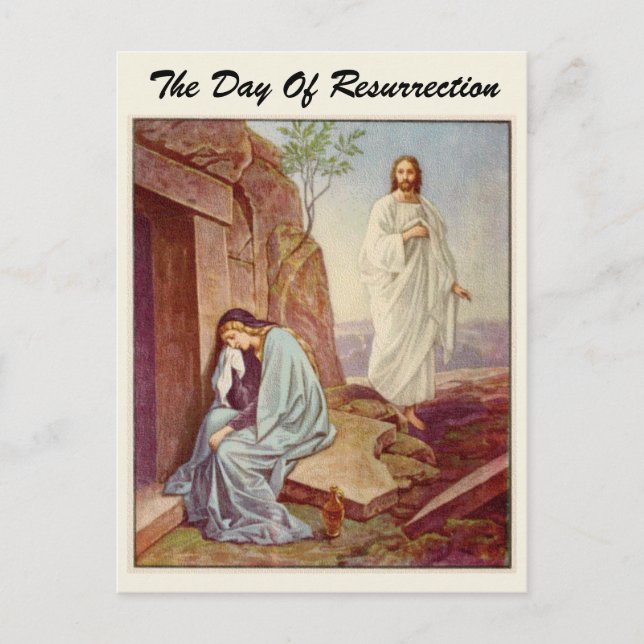 Easter Resurrection Day Holiday Postcard (Front)