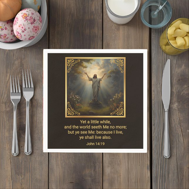 Easter Resurrection Religious Napkin (Creator Uploaded)
