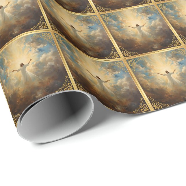 Easter Resurrection Religious Wrapping Paper (Roll Corner)