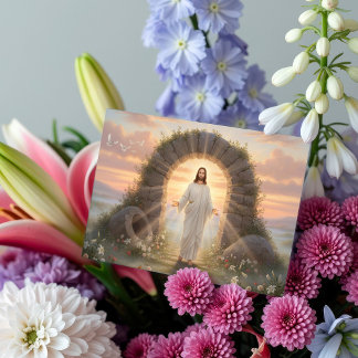Easter Resurrection Scene Card