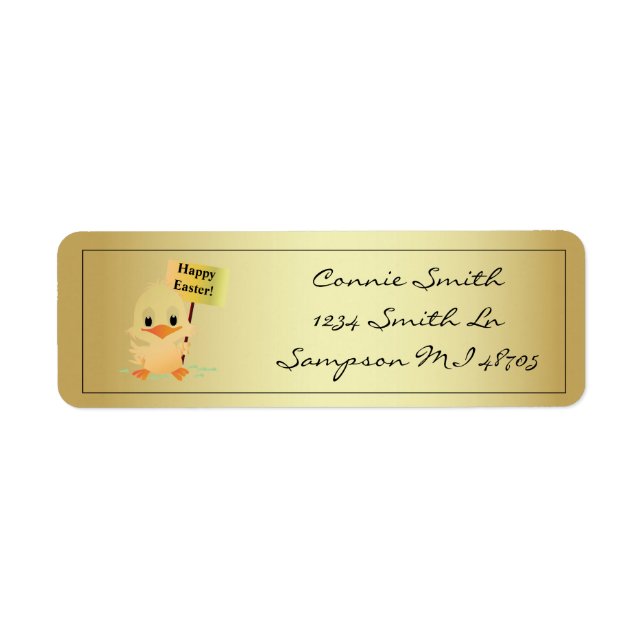 Easter Return Address Label (Front)
