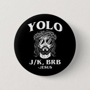 Easter Risen Jesus Funny Religious Men Women Kids 6 Cm Round Badge
