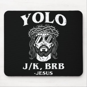 Easter Risen Jesus Funny Religious Men Women Kids Mouse Pad