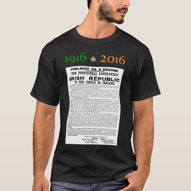 Easter Rising 1916 - 2016 T-Shirt (Front)