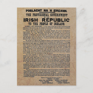 Easter Rising Proclamation of the Irish Republic Holiday Postcard